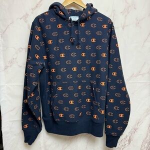 Champion Reverse Weave Athletic Logo Hooded